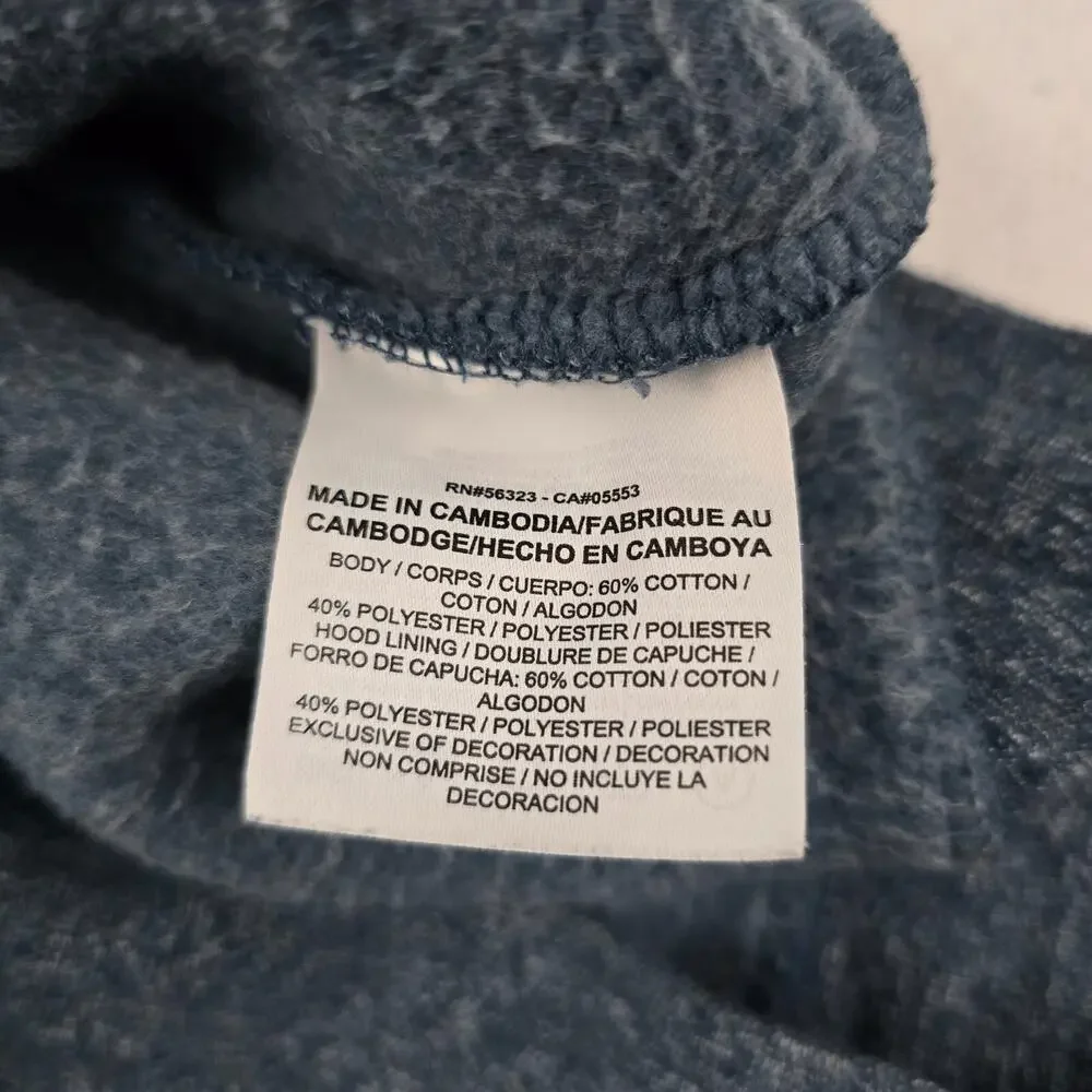 Jordan full zip sweater hoodie blue mens Large 5342‎